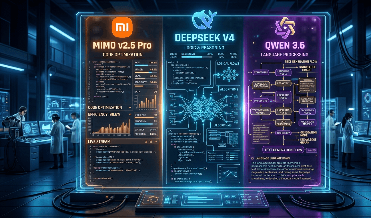Xiaomi MiMO v2.5 Pro vs. DeepSeek v4 vs. Qwen 3.6: The Ultimate Live AI Benchmark