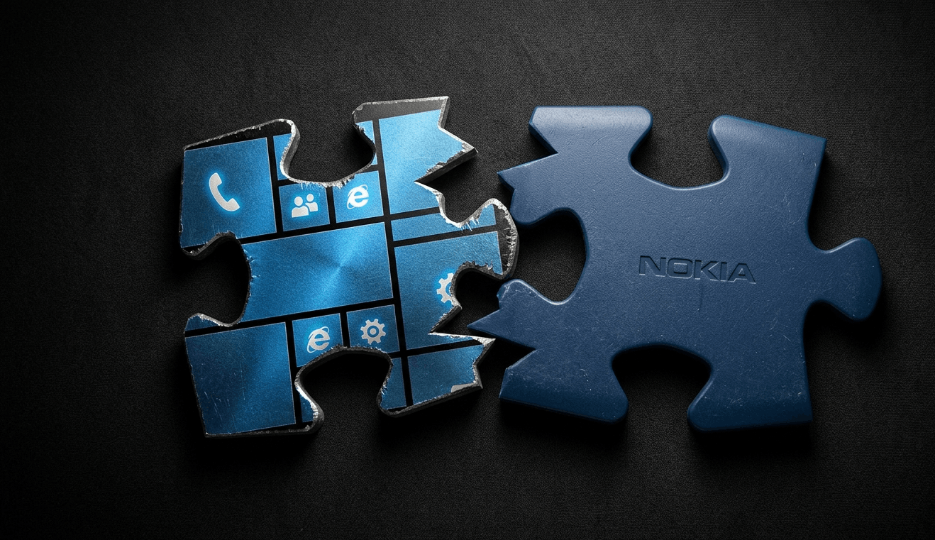 fragmented and unsuccessful merger between Microsoft and Nokia's mobile division.  MD+ 1