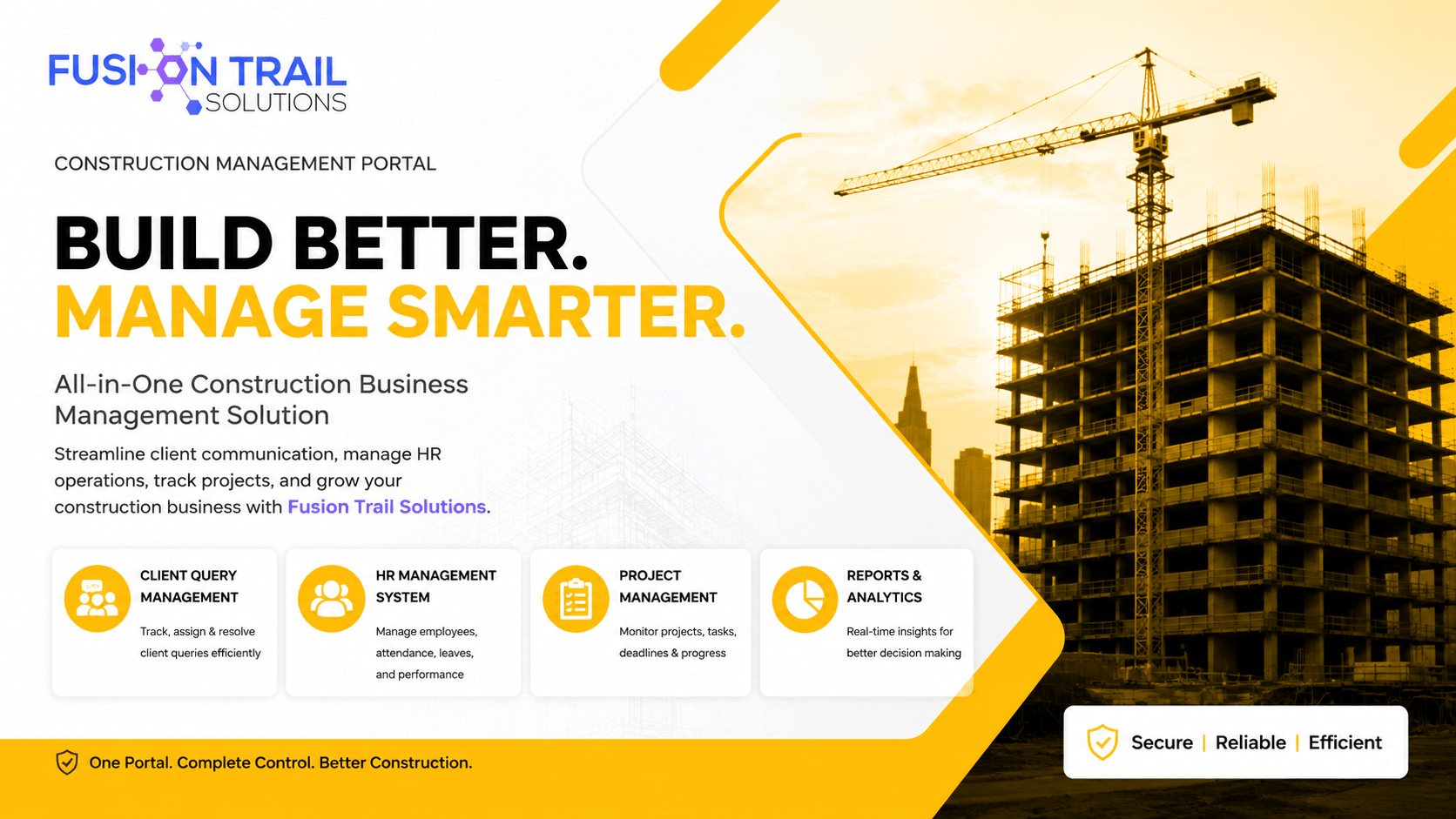 Construction Business Management Portal image 1